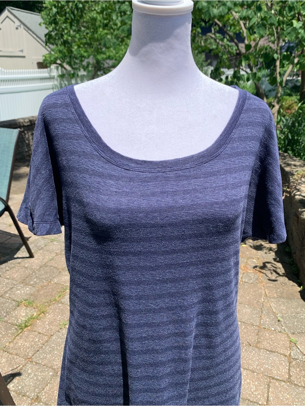 L.L. Bean Navy Stripe Top